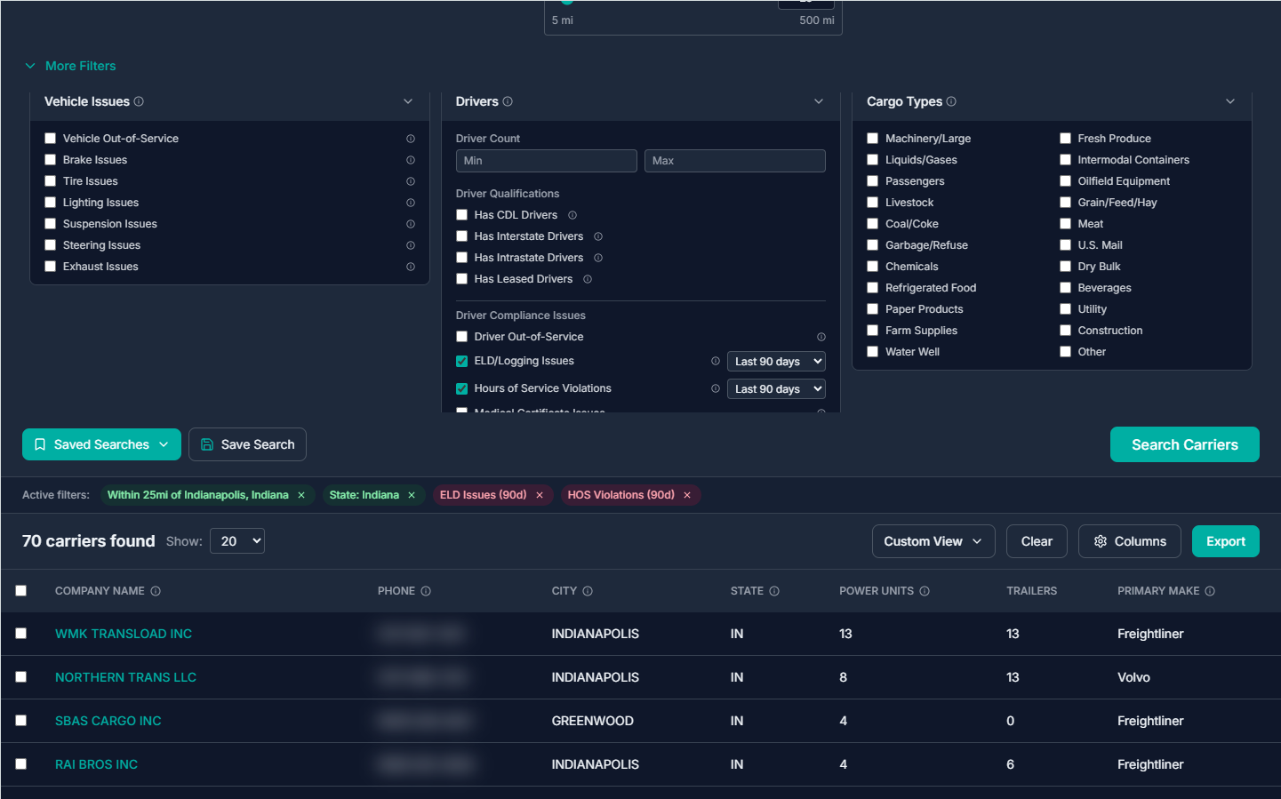 Opportunity signal filters